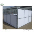 Good quality temporary stables for horse used on horse farm